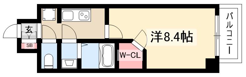 S-RESIDENCE今池beletaの間取り