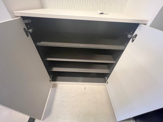 収納　女性にうれしい大きめのシューズボックス。