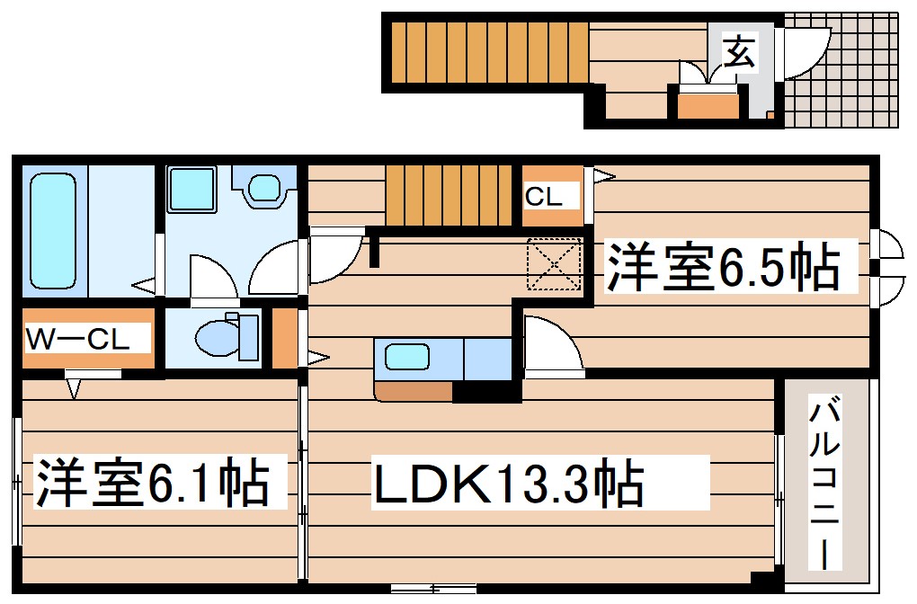 ヴェルドミール石田の間取り