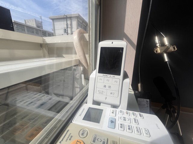 セキュリティ　２４時間モニター付きインターホンで訪問者がきた際も確認できる