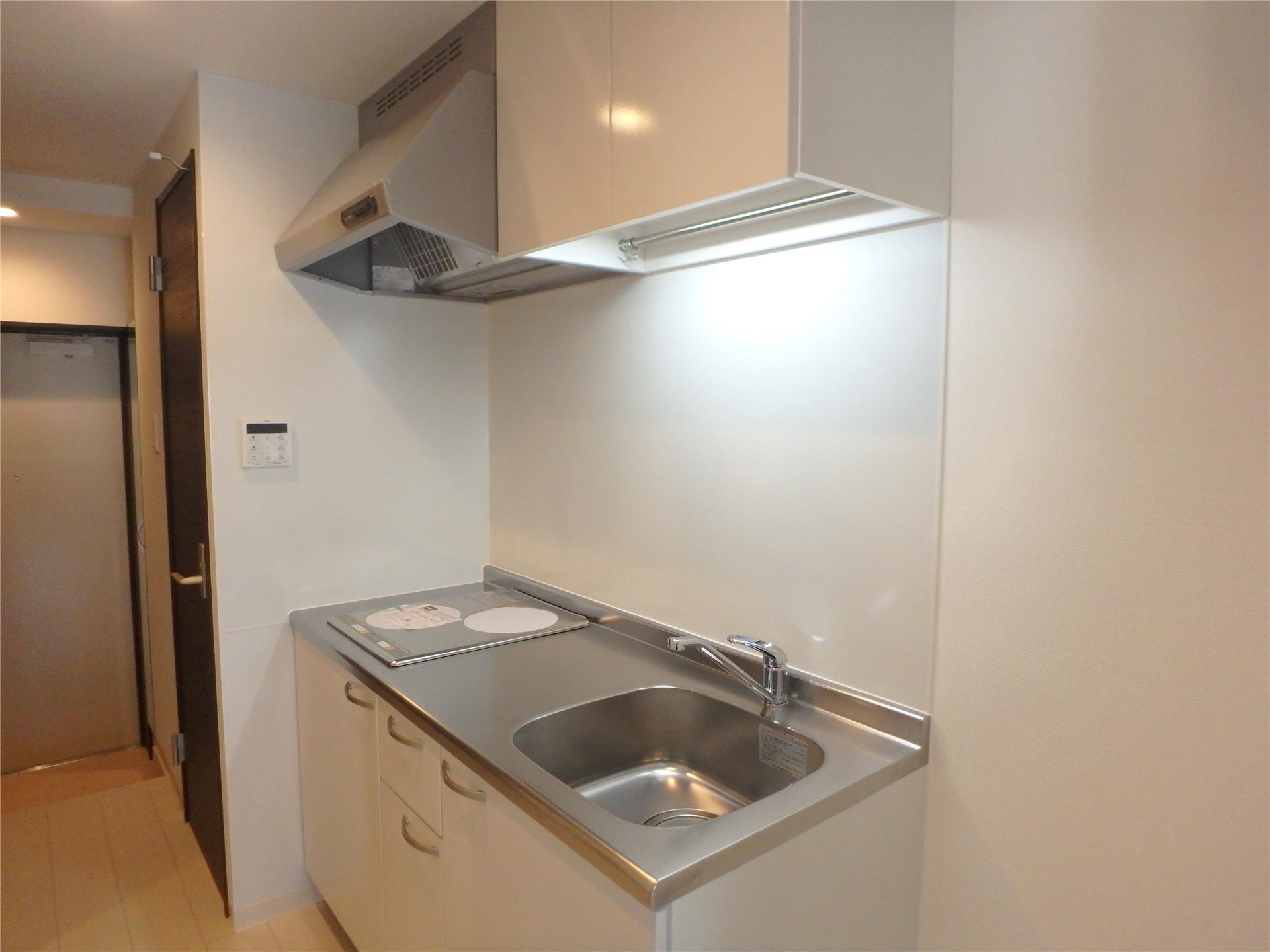 キッチン　2口IHコンロ付きのキッチンです