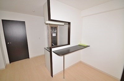 キッチン　2口ガスコンロが置けるカウンターキッチン