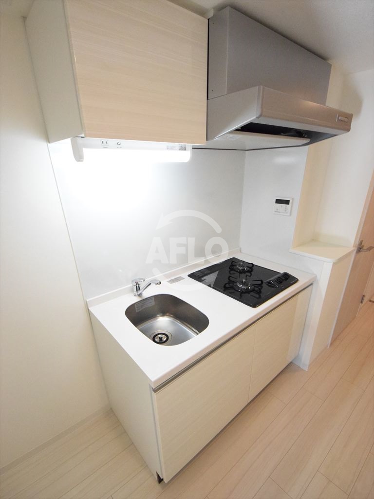 キッチン　ファーストフィオーレ本町イースト　2口ガスシステムキッチン