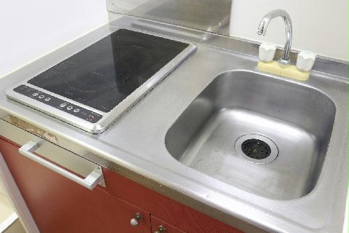 キッチン　安心安全の電気コンロ　2口