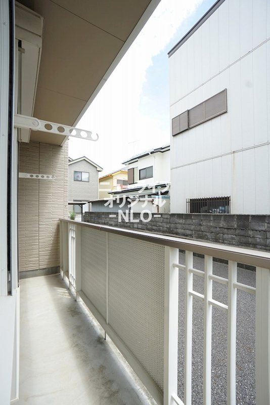 バルコニー　通りに面していないので通行人の視線が気になりません！