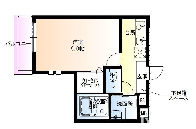 フジパレス沢良宜東I番館の間取り写真