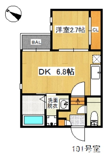 Grandtic SK西新の間取り写真