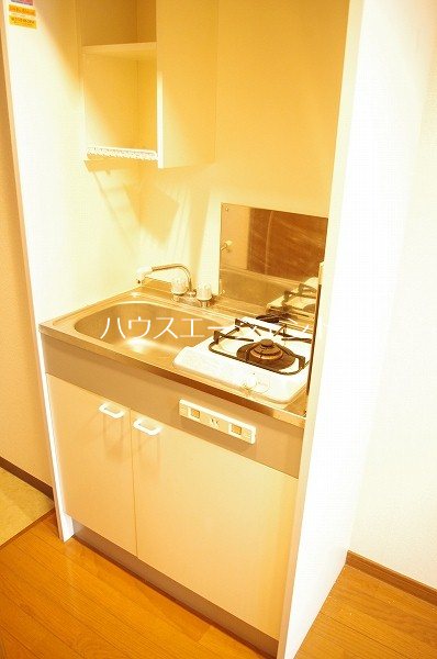 キッチン　1口ガスコンロ付キッチンです。