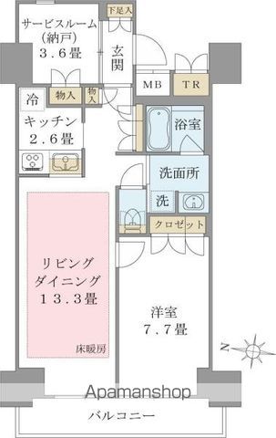 Brillia ist 東雲キャナルコートの間取り写真
