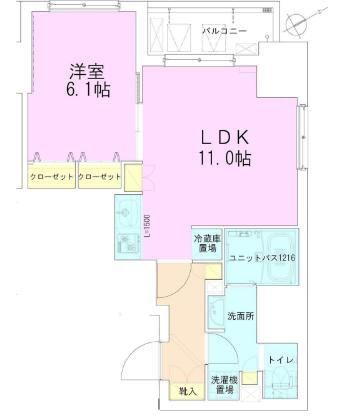 門前仲町レジデンス八番館の間取り写真
