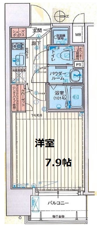 地下鉄谷町線 谷町六丁目駅 徒歩4分 12階建 築16年の間取り写真