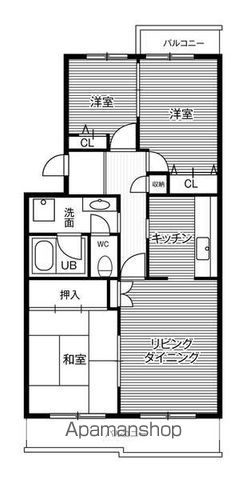 ビレッジハウス成田玉造3号棟の間取り写真
