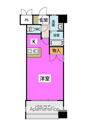 地下鉄空港線 東比恵駅 徒歩19分 9階建 築19年の間取り写真