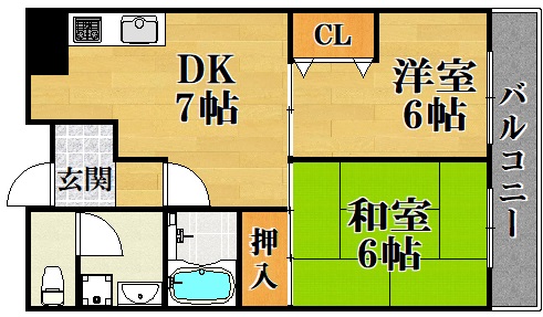 サウサリートコウベの間取り写真