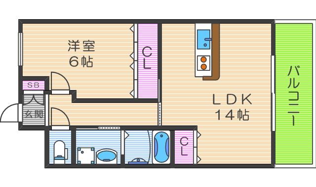 メゾンロイヤルKENの間取り写真