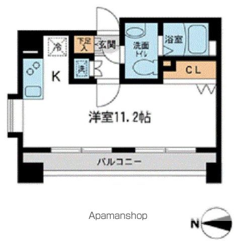 ＪＲ総武線 錦糸町駅 徒歩5分 11階建 築22年の間取り写真