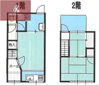 東大阪市旭町6-9貸家の間取り写真