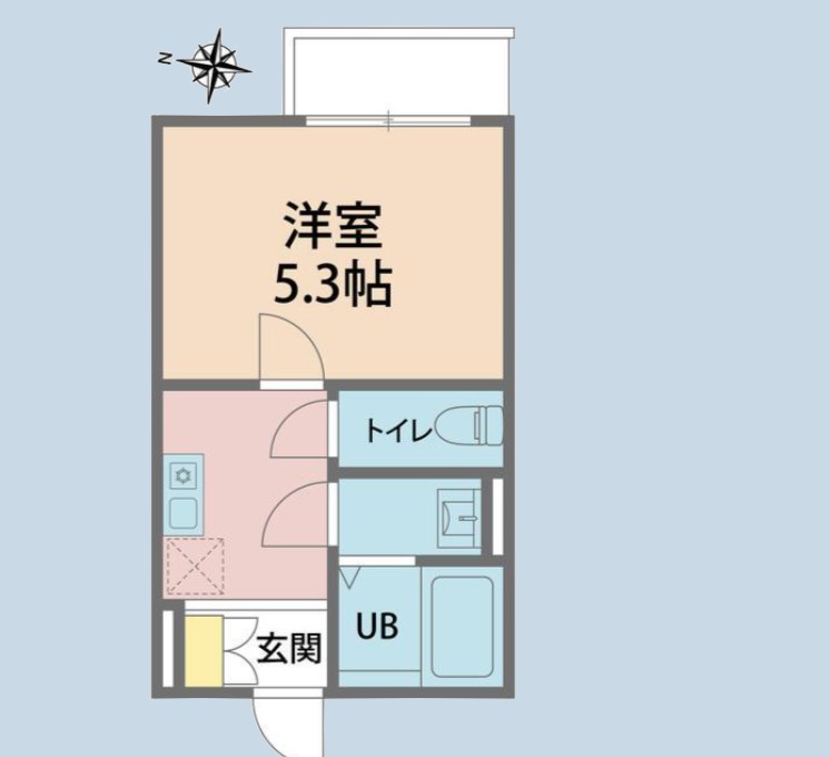 カインドネス八王子片倉B棟の間取り写真