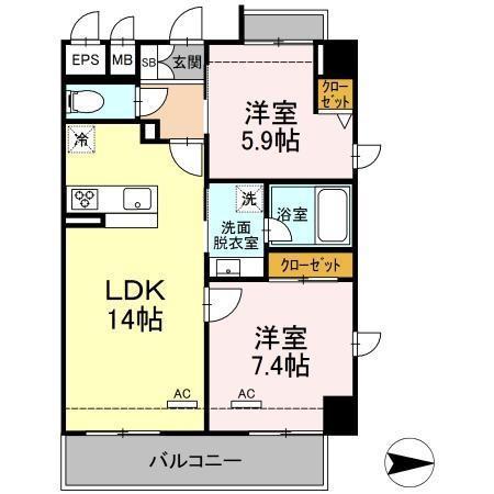 セブンリリー矢巾の間取り