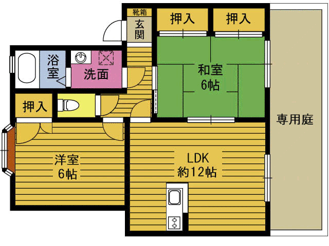 ヴィラニュー花園の間取り