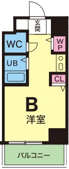 YKハイツ松の内の間取り