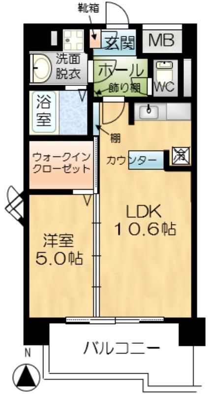 静岡県沼津市三枚橋町（マンション）の賃貸物件の間取り