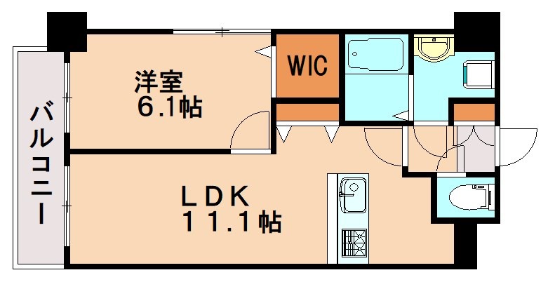 北九州市八幡西区西折尾町のマンションの間取り