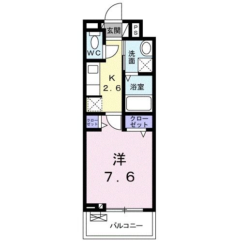 アリエッタ福室Ｍの間取り