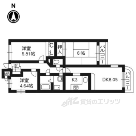 コスモトゥディの間取り