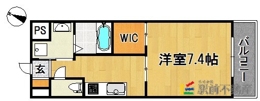 久留米市合川町のマンションの間取り