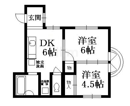 マンション丸高の間取り