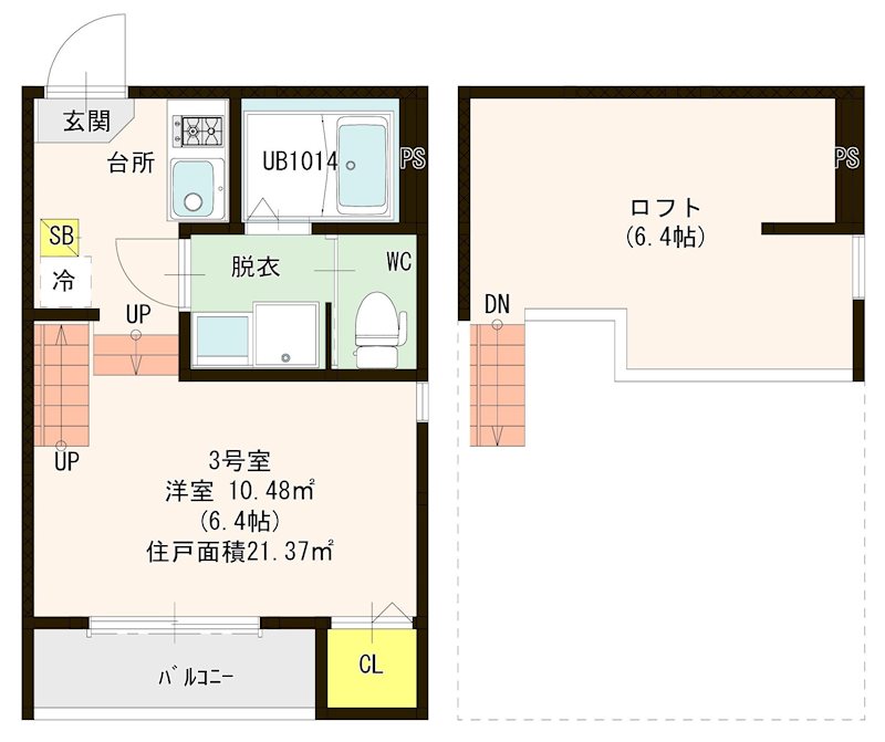 GARDEN和白の間取り