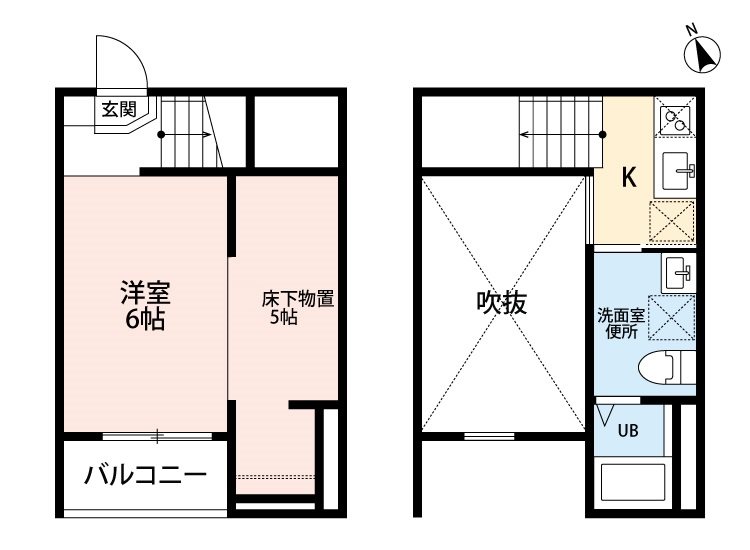 名古屋市熱田区千年のアパートの間取り