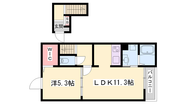 カトレアIの間取り