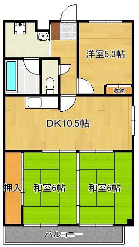 ＰＬＥＡＳＴ楠橋東の間取り