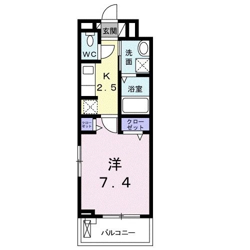 大崎市古川諏訪のアパートの間取り