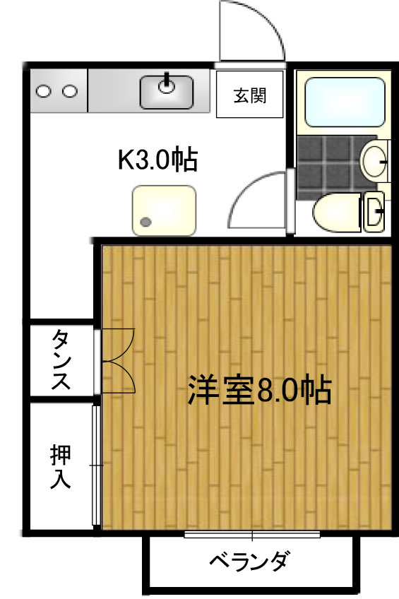 セジュール西村2の間取り