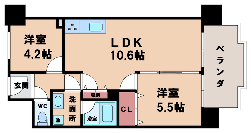 朝日プラザ昭和町の間取り