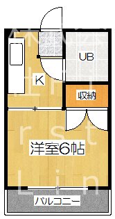 京都市伏見区深草大亀谷大山町のマンションの間取り