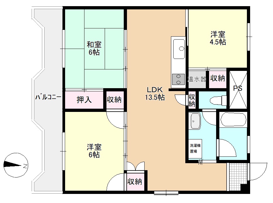 吉備ハイコーポの間取り