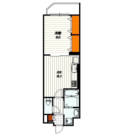 京都市右京区花園春日町のマンションの間取り