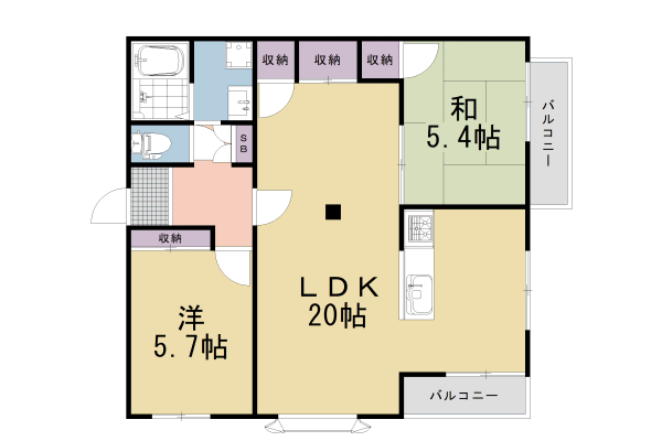 メゾン大淀の間取り