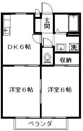 サンガーデン南彦根Ｂの間取り