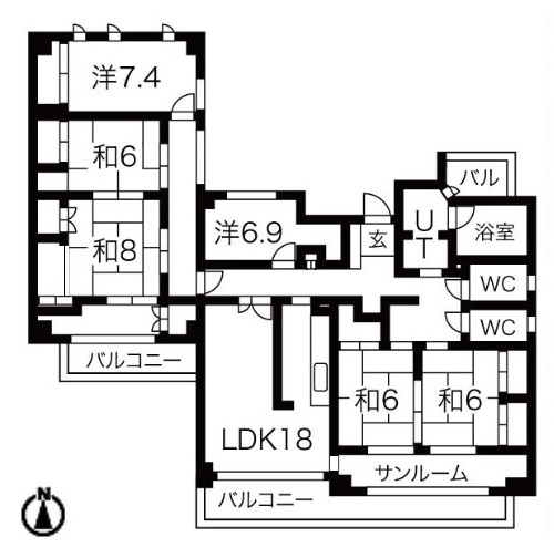 グレース堀田の間取り