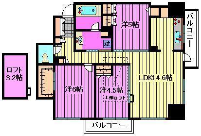 コンフォリア大宮（旧：ＳＡＩＯＮ大宮）の間取り