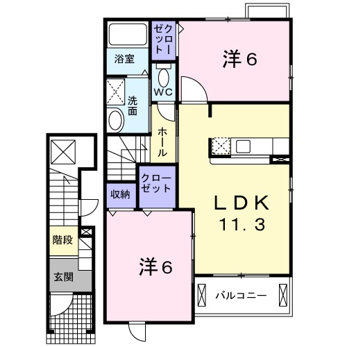 エスポワール弐番館の間取り