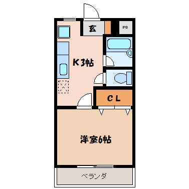 ハイツ安曇野２の間取り