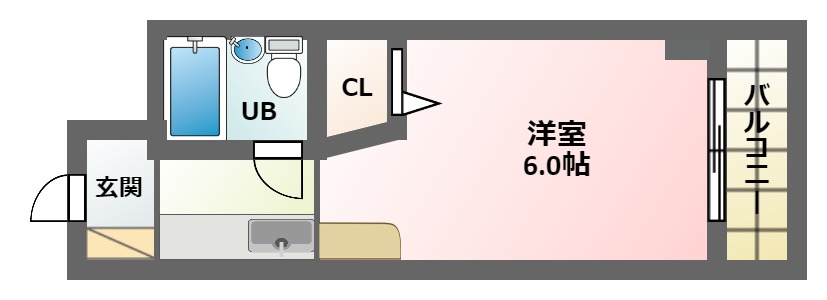 マンションサンローズの間取り