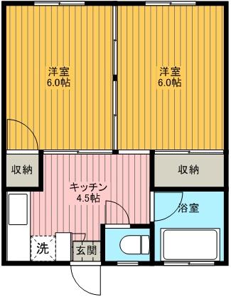 コーポ中谷の間取り