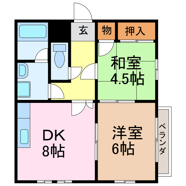 アーバンポイント鳴海の間取り